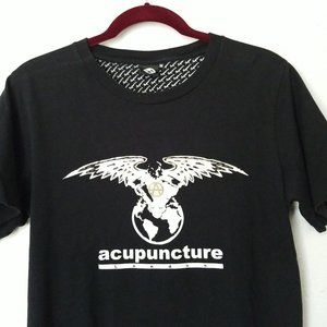 VTG ACUPUNCTURE London Mens S/S Graphic t-Shirt M